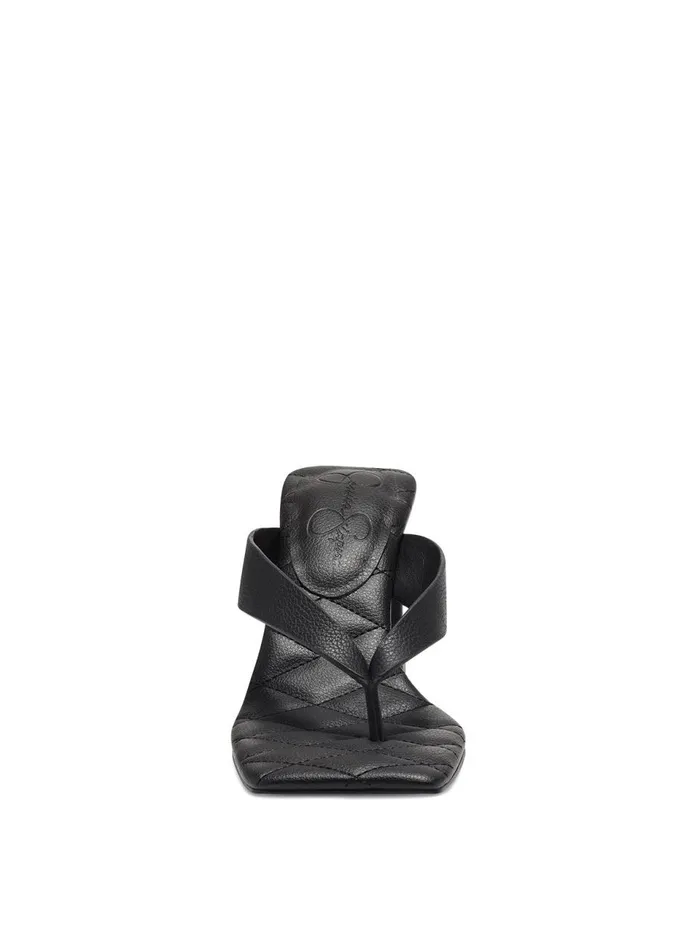 Women Slides and Mules Jessica Simpson Zayde Thong Slide In Black Black