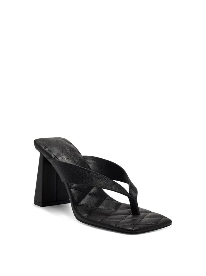 Women Slides and Mules Jessica Simpson Zayde Thong Slide In Black Black