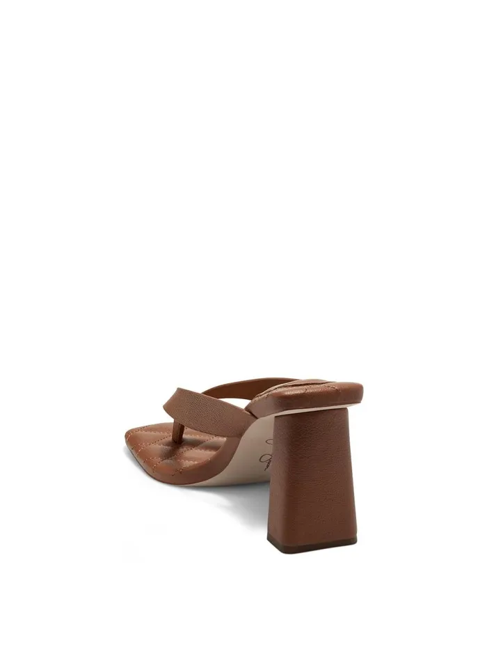 Women Slides and Mules Jessica Simpson Zayde Thong Slide In Caramel Caramel