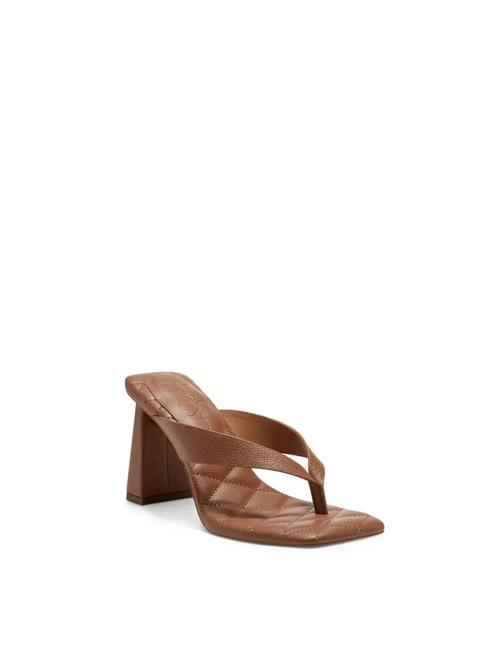 Women Slides and Mules Jessica Simpson Zayde Thong Slide In Caramel Caramel