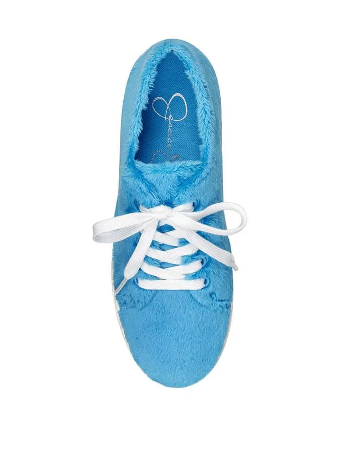 Women Sneakers Jessica Simpson Edda Sneaker In Blue Fuzzy Blue