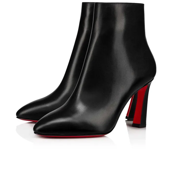 Women So Eleonor 85 Mm Low Boots 8211 Calf Leather 8211 Black Black Christian Louboutin Ankle Boots Women So Eleonor 85 Mm Low Boots 8211 Calf Leather 8211 Black Black Christian Louboutin Ankle Boots