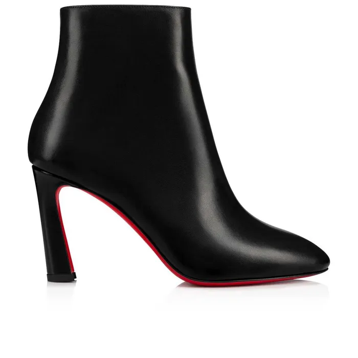 Women So Eleonor 85 Mm Low Boots 8211 Calf Leather 8211 Black Black Christian Louboutin Ankle Boots