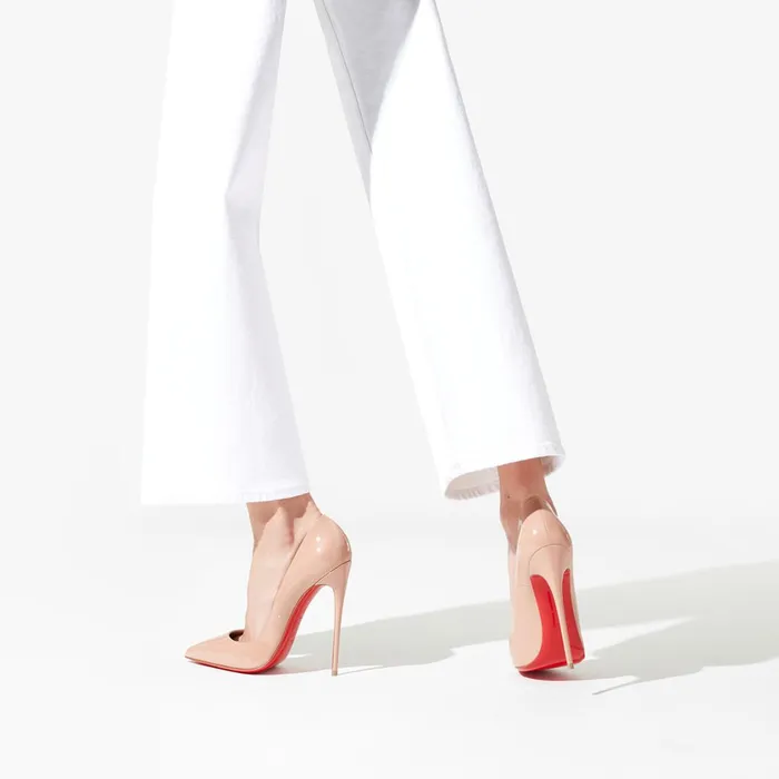 Women So Kate 120 Mm Pumps 8211 Patent Calf Leather 8211 Nude Nude Christian Louboutin Pumps