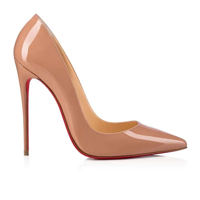 Women So Kate 120 Mm Pumps 8211 Patent Calf Leather 8211 Nude Nude Christian Louboutin Pumps