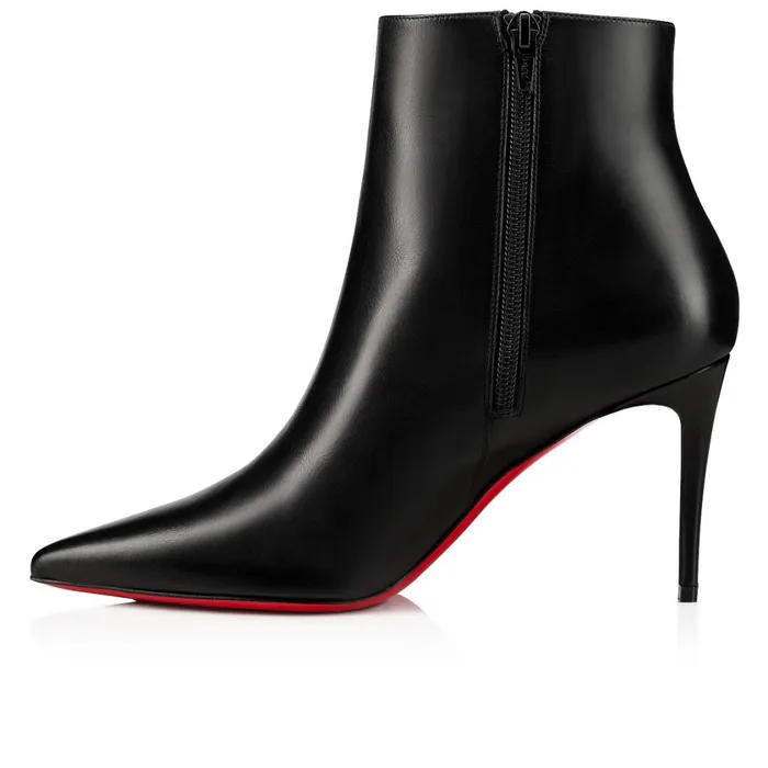 Women So Kate Booty 85 Mm Low Boots 8211 Calf Leather 8211 Black Black Christian Louboutin Ankle Boots