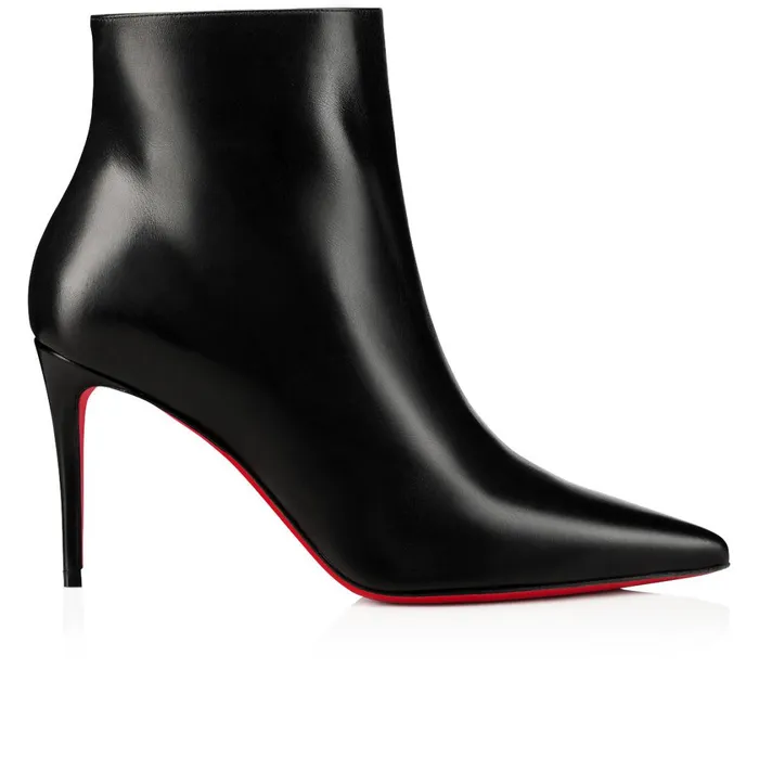 Women So Kate Booty 85 Mm Low Boots 8211 Calf Leather 8211 Black Black Christian Louboutin Ankle Boots