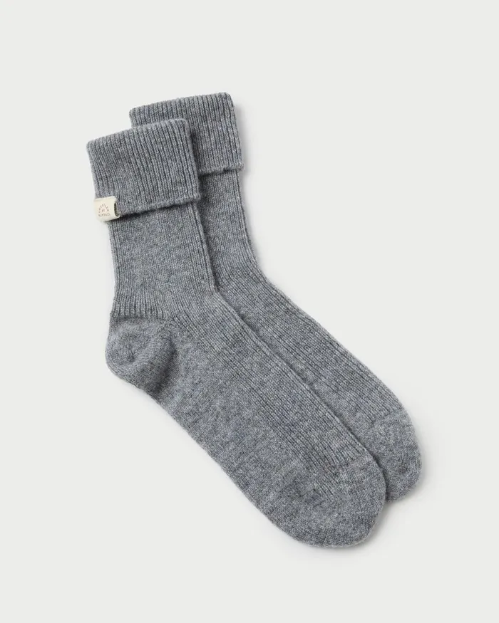 Women Soft Accessories Loeffler Randall Irene Grey Cashmere Socks