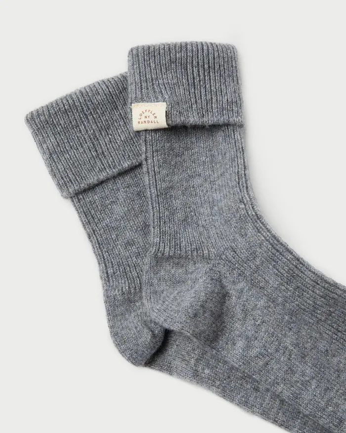Women Soft Accessories Loeffler Randall Irene Grey Cashmere Socks Women Soft Accessories Loeffler Randall Irene Grey Cashmere Socks