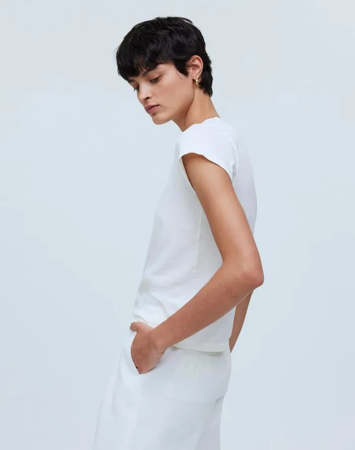 Women Softfade Cotton Perfect Vintage Tee Lighthouse Madewell Tees