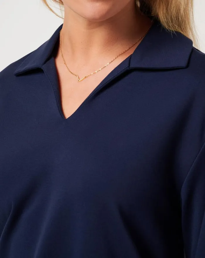Women SPA DAY FRIDAY PONTE TOP Navy Blazer TravisMathew Shirts and Tops