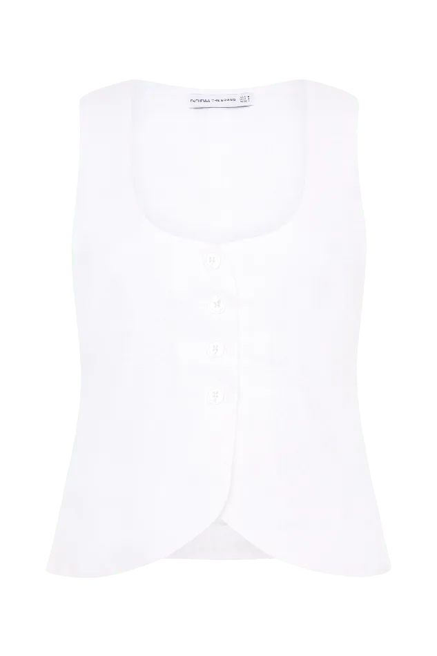 Women Stanze Vest White Faithfull The Brand Tops Women Stanze Vest White Faithfull The Brand Tops