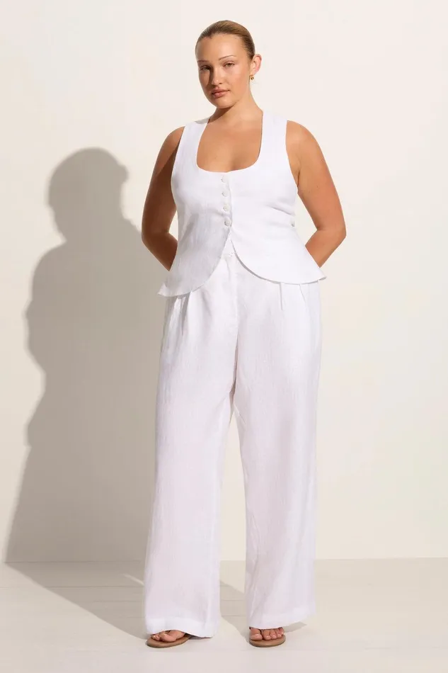 Women Stanze Vest White Faithfull The Brand Tops Women Stanze Vest White Faithfull The Brand Tops