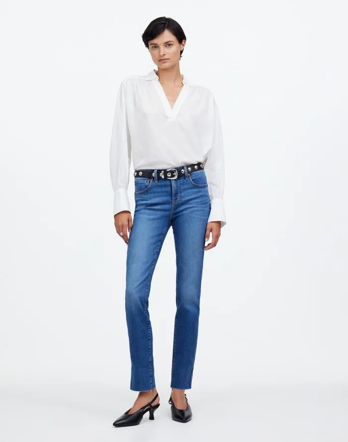 Women Stovepipe Jeans Harsdale Wash Madewell Jeans
