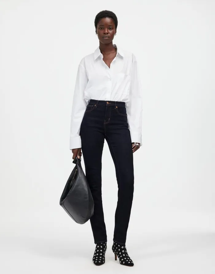 Women Stovepipe Jeans Rinse Wash Madewell Jeans