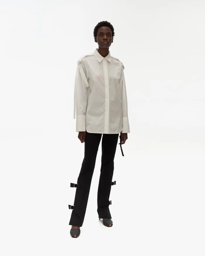 Women Strap Shirt White Helmut Lang Tops