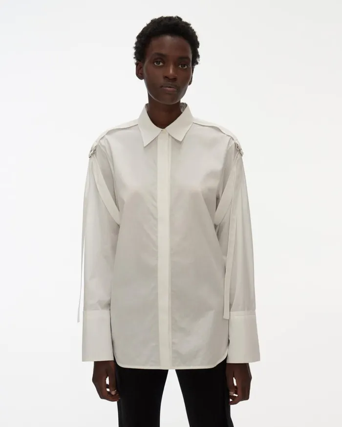 Women Strap Shirt White Helmut Lang Tops