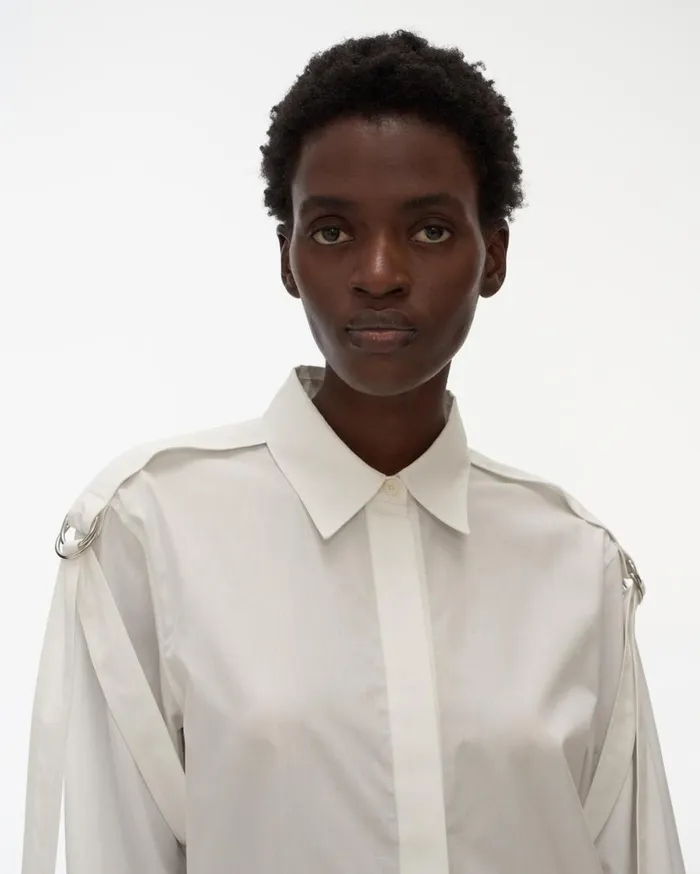 Women Strap Shirt White Helmut Lang Tops
