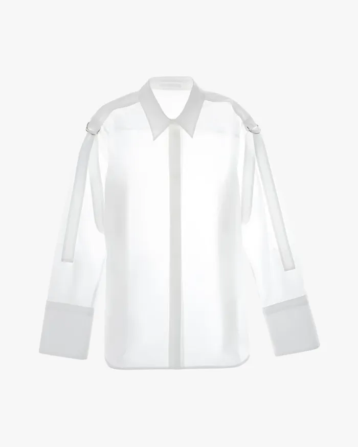 Women Strap Shirt White Helmut Lang Tops