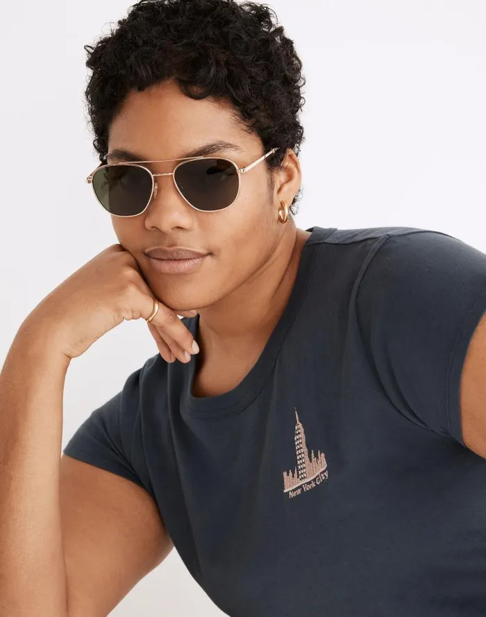 Women Suffolk Aviator Sunglasses Perfect Tort Multi Madewell Sunglasses