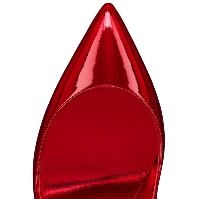Women Suola Hot Chick 100 Mm Pumps 8211 Patent Calf Psychic 8211 Loubi Red Christian Louboutin Pumps