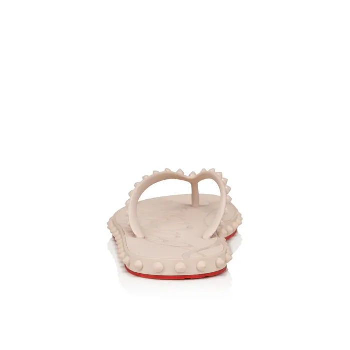 Women Super Loubi Flip Woman Flipflops 8211 Rubber 8211 Leche Beige Christian Louboutin Sandals and Slides