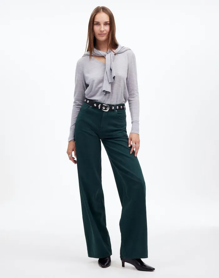 Women SuperwideLeg Jeans Luxury Forest Madewell Jeans