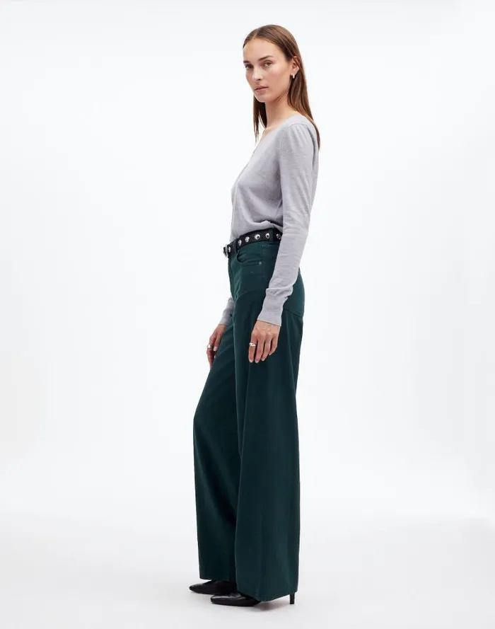 Women SuperwideLeg Jeans Luxury Forest Madewell Jeans