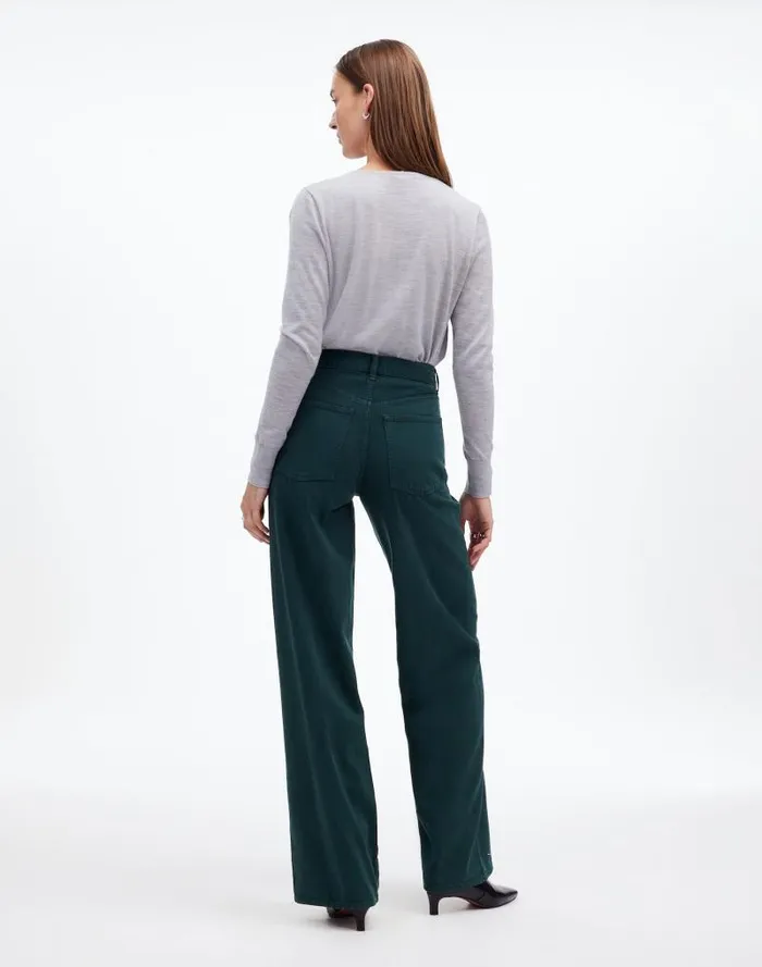 Women SuperwideLeg Jeans Luxury Forest Madewell Jeans