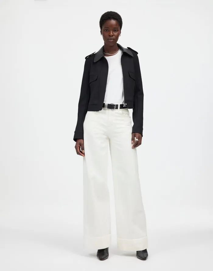 Women SuperwideLeg Jeans True White Madewell Jeans