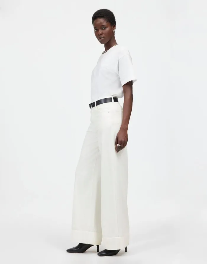 Women SuperwideLeg Jeans True White Madewell Jeans