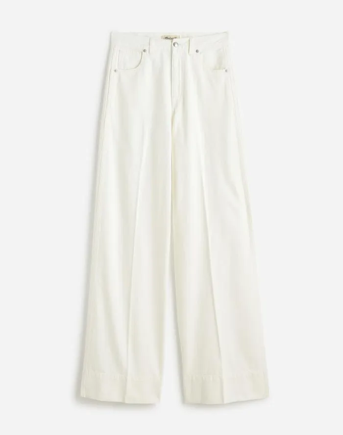 Women SuperwideLeg Jeans True White Madewell Jeans