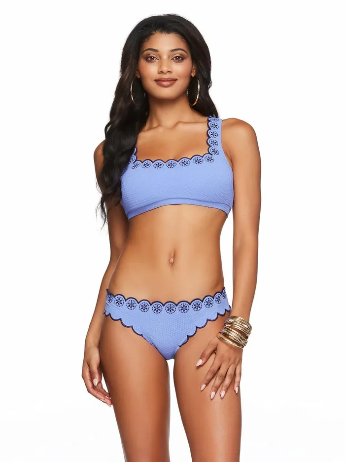 Women Swim Jessica Simpson Sweet Sunday Scalloped Edge Top In Denim Sweet Sunday Shadow Women Swim Jessica Simpson Sweet Sunday Scalloped Edge Top In Denim Sweet Sunday Shadow