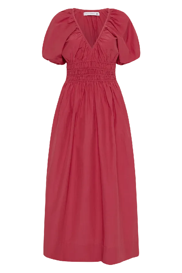 Women Teatro Midi Dress Crimson 8211 Final Sale Faithfull The Brand Dresses Women Teatro Midi Dress Crimson 8211 Final Sale Faithfull The Brand Dresses
