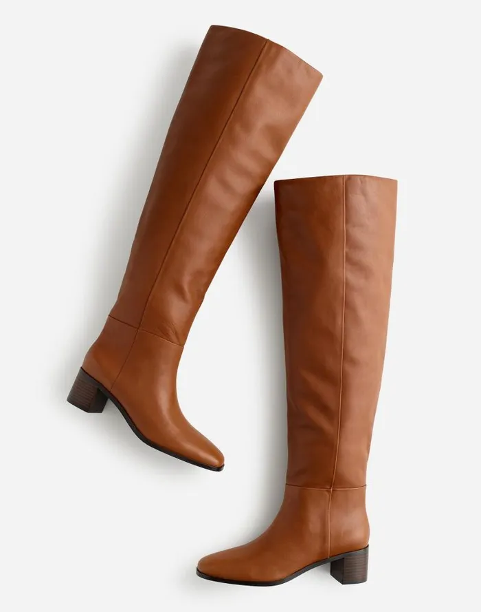 Women The Adaline OvertheKnee Boot Hazelnut Madewell Boots
