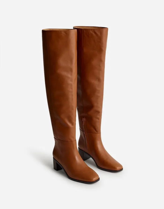 Women The Adaline OvertheKnee Boot Hazelnut Madewell Boots