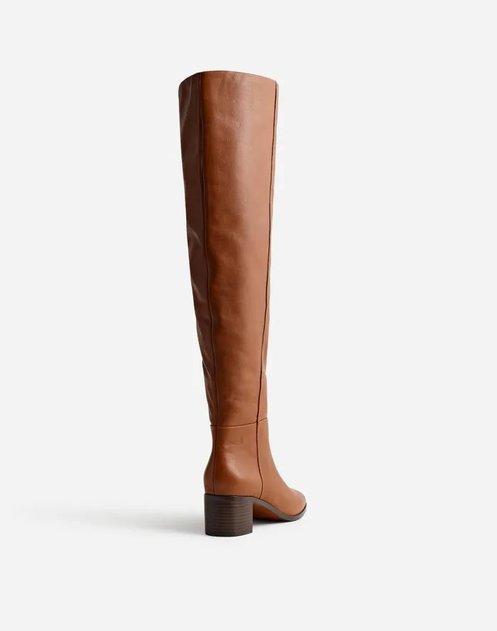 Women The Adaline OvertheKnee Boot Hazelnut Madewell Boots