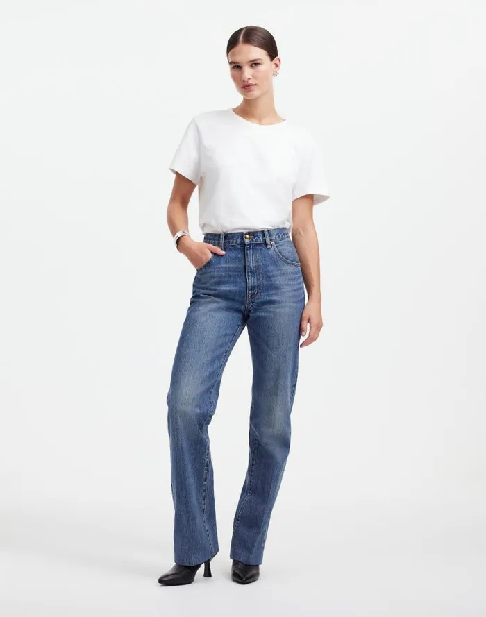 Women The Alexa Dream Jean In Croswell Wash Croswell Wash Madewell Jeans