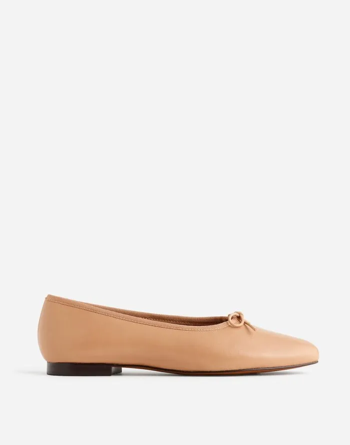 Women The April Ballet Flat Warm Sand Madewell Flats and Loafers
