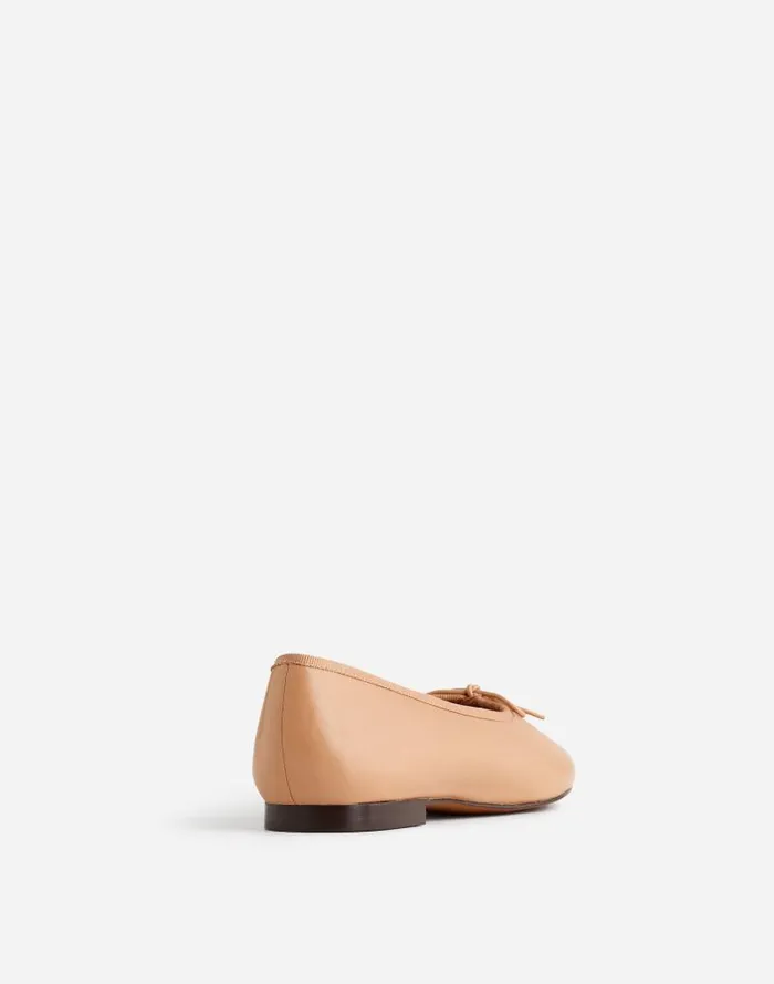 Women The April Ballet Flat Warm Sand Madewell Flats and Loafers