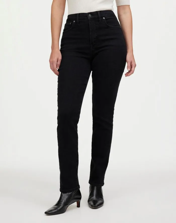 Women The Curvy Perfect Vintage Jean Black Frost Madewell Jeans