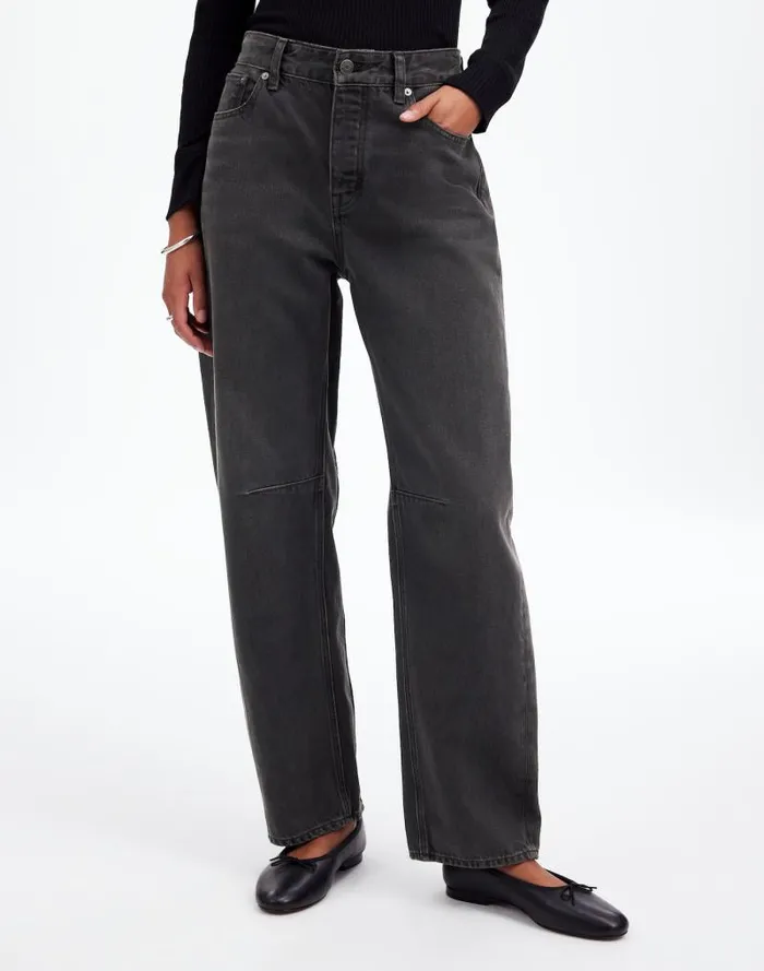 Women The Darted BarrelLeg Jean Olenda Wash Madewell Jeans