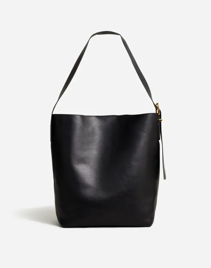 Women The Essential Bucket Tote True Black Madewell Bags