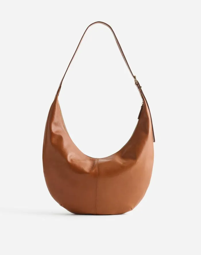 Women The Essential Curve Shoulder Bag Hazelnut Madewell Bags