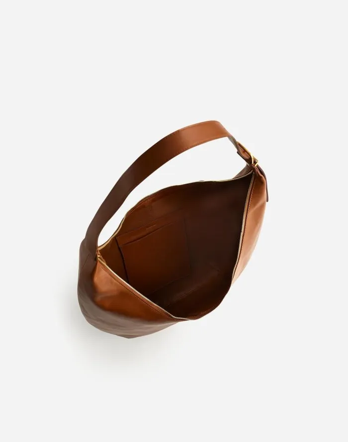Women The Essential Curve Shoulder Bag Hazelnut Madewell Bags