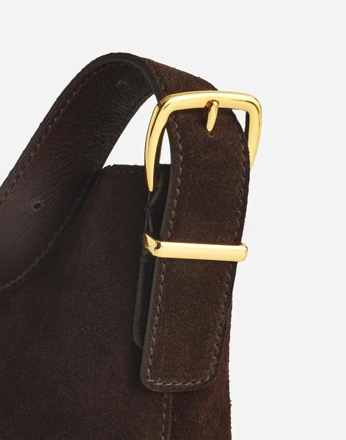 Women The Essential Micro Bucket Tote Dark Carob Madewell Bags
