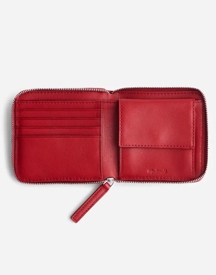 Women The Essential Zip Wallet Bright Ember Madewell Pouches and Wallets