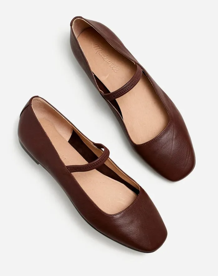 Women The Greta Ballet Flat Chocolate Raisin Madewell Flats and Loafers