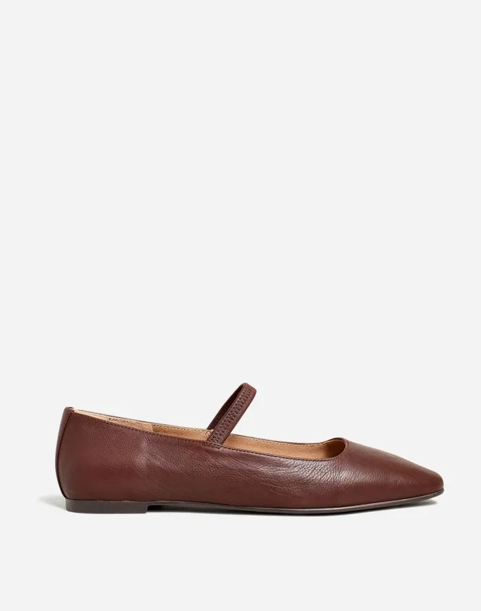 Women The Greta Ballet Flat Chocolate Raisin Madewell Flats and Loafers
