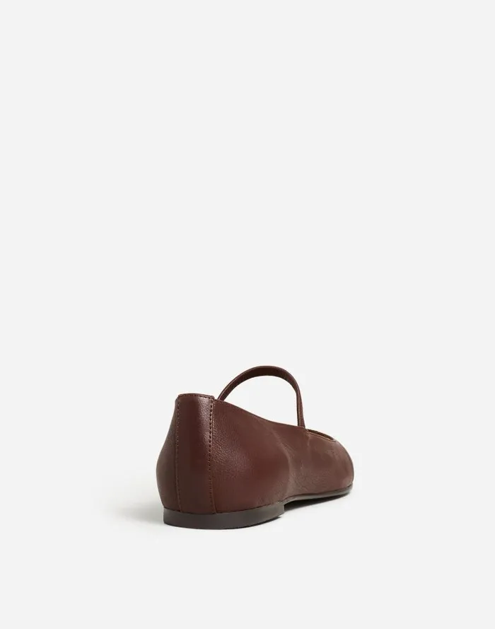 Women The Greta Ballet Flat Chocolate Raisin Madewell Flats and Loafers